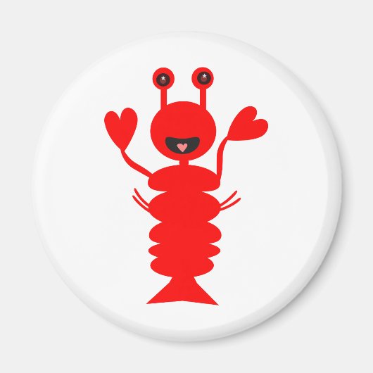Happy Lobster Magneet (Voorkant)