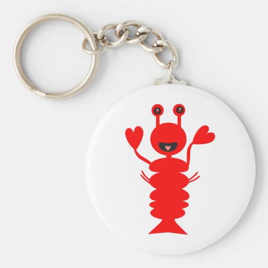 Happy Lobster Sleutelhanger (Voorkant)