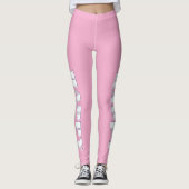 HAPPY Logo Roze Leggings (Voorkant)