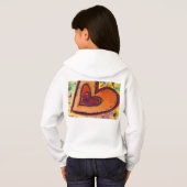 Happy Love Art Hoodie Sweatshirt (Achterkant volledig)