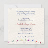 Happy Love Bridal doucheuitnodiging Kaart (Achterkant)