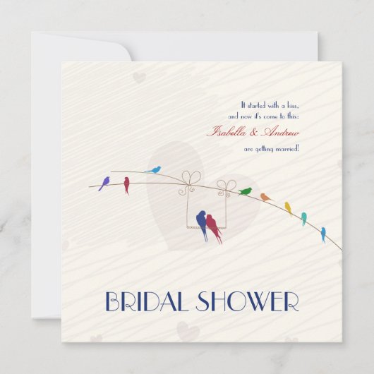 Happy Love Bridal doucheuitnodiging Kaart (Voorkant)