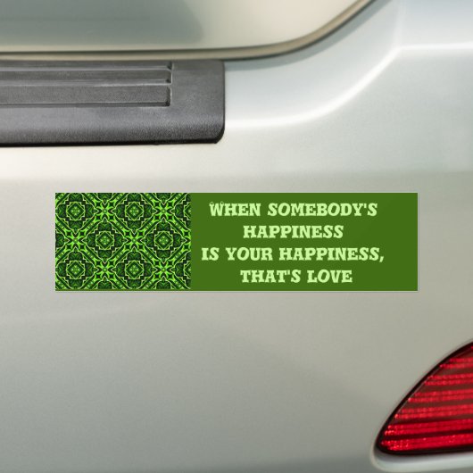 Happy Love_ Bumpersticker (Op auto)