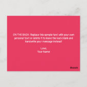 Happy Love Day Cute Valentijnsdag Briefkaart (Achterkant)