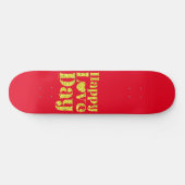 HAPPY LOVE DAY gold Persoonlijk Skateboard (Horizontaal)