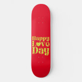 HAPPY LOVE DAY gold Persoonlijk Skateboard (Voorkant)