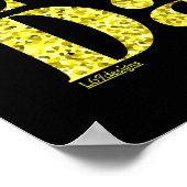 HAPPY LOVE DAY gold Poster (Hoek)