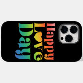 HAPPY LOVE DAY regenbooggradiënt valentijn Case-Mate iPhone Case (Achterkant (horizontaal))