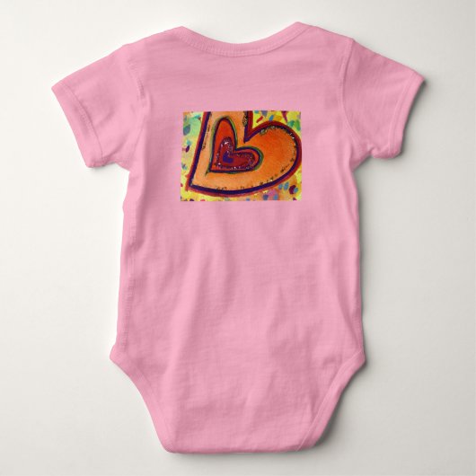 Happy Love Hearts Custom T-Shirt (Achterkant)