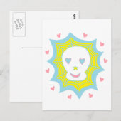 Happy Love Skull Briefkaart (Voorkant / Achterkant)