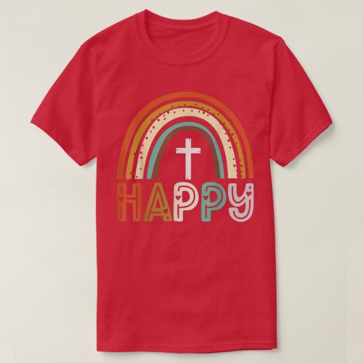 Happy Loved Grateful Blessed Thanksgiving Fall Rai T-shirt (Design voorkant)