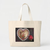 Happy Lovers-dag Grote Tote Bag (Voorkant)