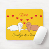 Happy, Loving Rabbits: Yellow Muismat (Met muis)