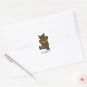 Happy Lucky Black Cat Sticker (Envelop)