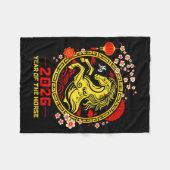 Happy Lunar Chinese New Year Of The Horse 2026 Zod Fleece Deken (Voorkant (Horizontaal))