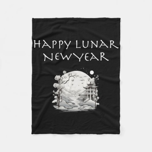 Happy Lunar New Year Charming Design Gift  Fleece Deken (Voorkant)
