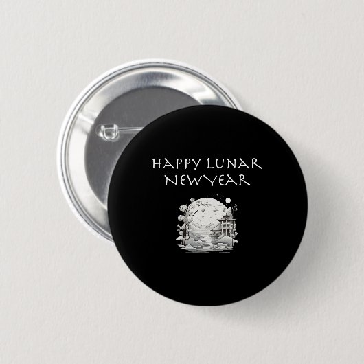 Happy Lunar New Year Charming Design Gift Ronde Button 5,7 Cm (Voorkant /achterkant)