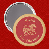 Happy Lunar New Year of the Horse Lucky Clouds Magneet