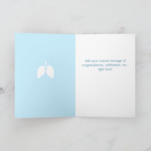 Happy Lung-aversary Custom Kaart (Binnen)
