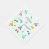 Happy Lung-aversary Green Stripe Party Servet (Hoek)