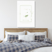 Happy Maandag Canvas Afdruk (Insitu (Slaapkamer))