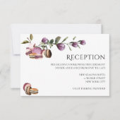 Happy Macaron | Elegant Violet Floral Modern Kaart (Voorkant)