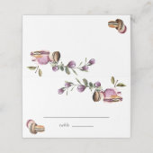 Happy Macaron | Elegant Violet Floral Modern Plaatskaartje (Buitenkant ongevouwen)