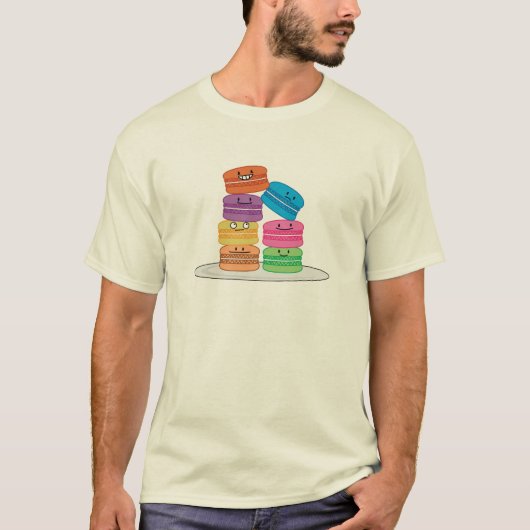 Happy Macarons T-shirt (Voorkant)
