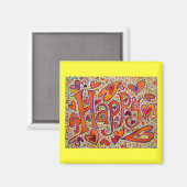 Happy Magnet (Voorkant / Achterkant)