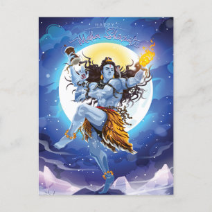 Happy Maha Shivratri, Lord Shiva Briefkaart