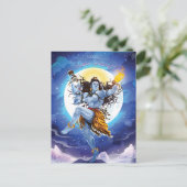 Happy Maha Shivratri, Lord Shiva Briefkaart (Staand voorkant)