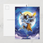Happy Maha Shivratri, Lord Shiva Briefkaart (Voorkant / Achterkant)