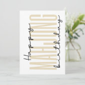 Happy mahjong verjaardag feestdagenkaart (Staand voorkant)