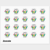 Happy Mail Bright Cactus Succulent Planten Ronde Sticker (Vel)