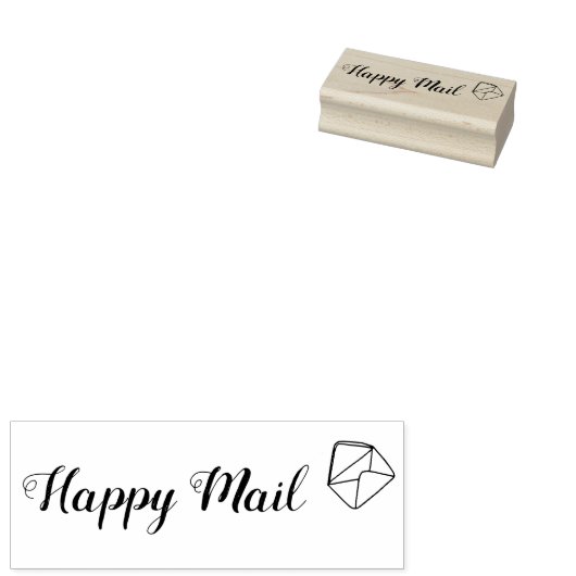 Happy Mail decoratieve stempel (Gestempeld)