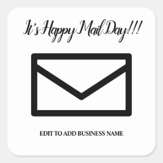 Happy Mail decoratieve Stickers- Envelope Sticker