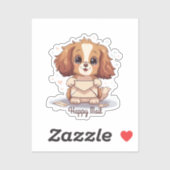 Happy Mail Dog Sticker (Vel)