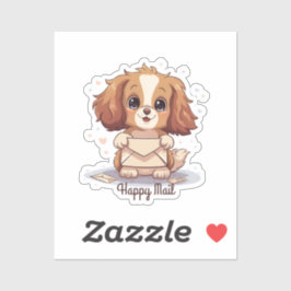 Happy Mail Dog Sticker