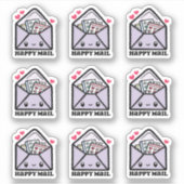 Happy Mail Envelope Sticker (Voorkant)