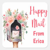 Happy Mail gepersonaliseerde Stickers (Voorkant)