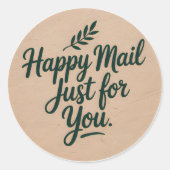 Happy Mail Just for You Sticker – Rustic Botanical (Voorkant)