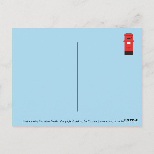 Happy Mail - Kawaii Post Briefkaart (Achterkant)