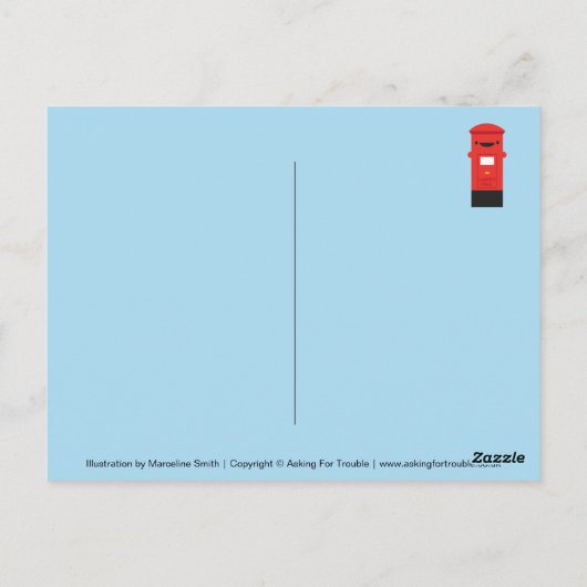 Happy Mail - Kawaii Post Briefkaart (Achterkant)