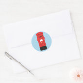 Happy Mail - Kawaii Postbus Ronde Sticker (Envelop)