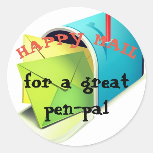 Happy Mail Pen Pal sticker (Voorkant)