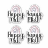Happy Mail Rainbow Business Packaging Planner Sticker (Voorkant)