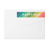 Happy Mail Rainbow Retouradres (Achterkant)
