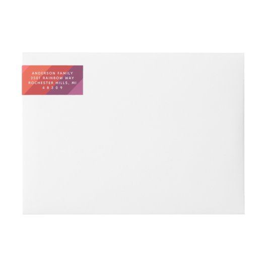 Happy Mail Rainbow Retouradres (Voorkant)