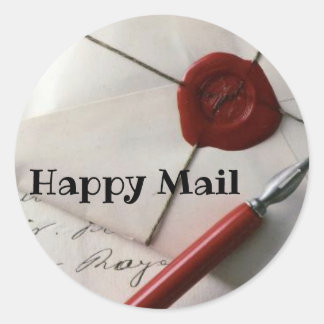 Happy Mail Ronde Sticker