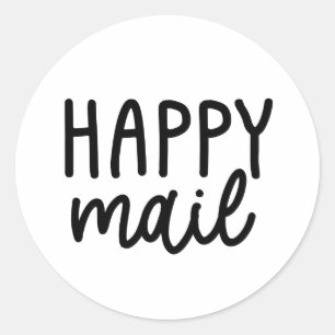 Happy Mail Ronde Sticker
